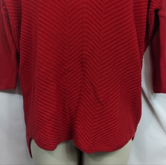 Express Chevron V Neck Sweater Sz S - Picture 4 of 11